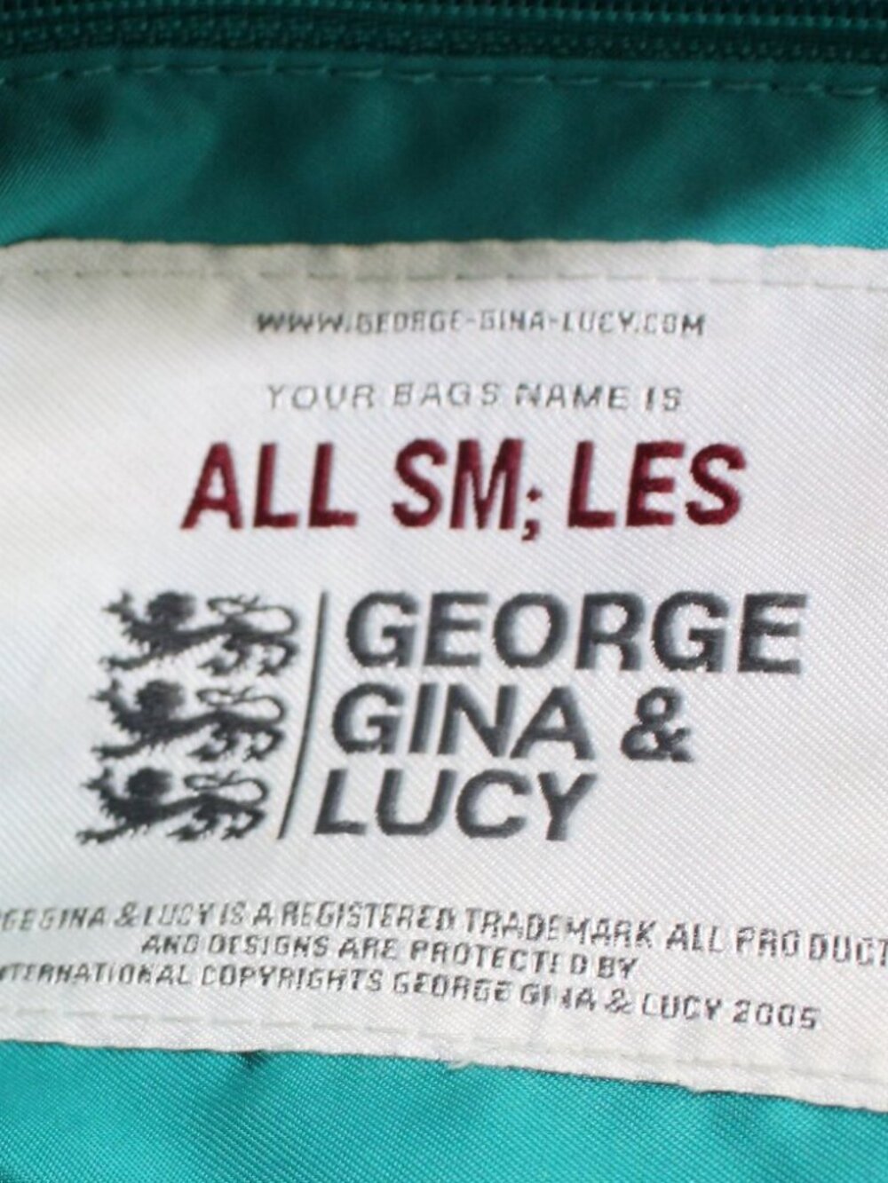 George Gina & Lucy ALL SM;LES Plum Nylon Y2K Satchel Shoulder Bag - Picture 11 of 12